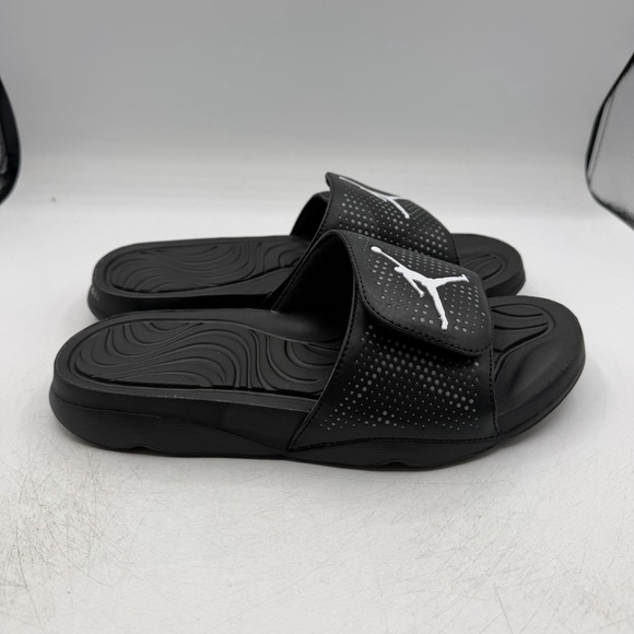 Nike Air Jordan Hydro 5 Slides Sandals Mens Sz 9 Black/White Slip On 820257-010 main image 10
